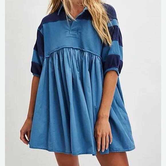 Free People Dresses & Skirts - Free People Remi Rugby Mini Dress